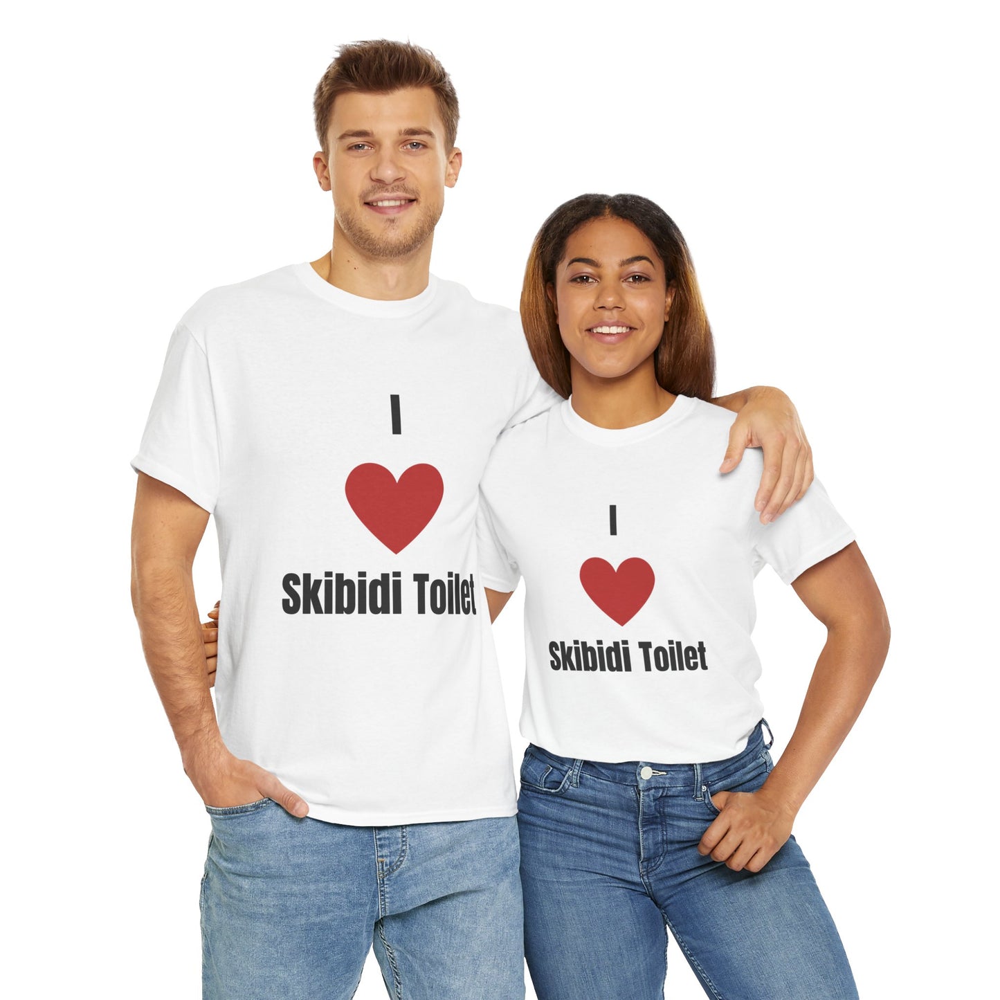 'I heart Skibidi Toilet' Tee