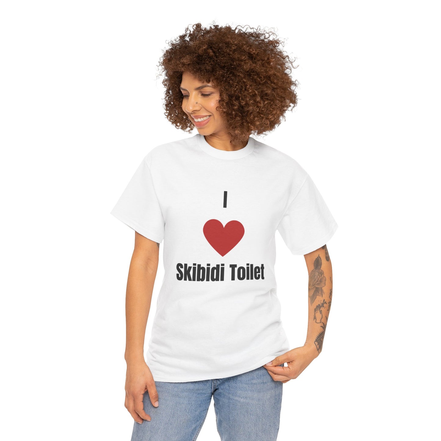 'I heart Skibidi Toilet' Tee