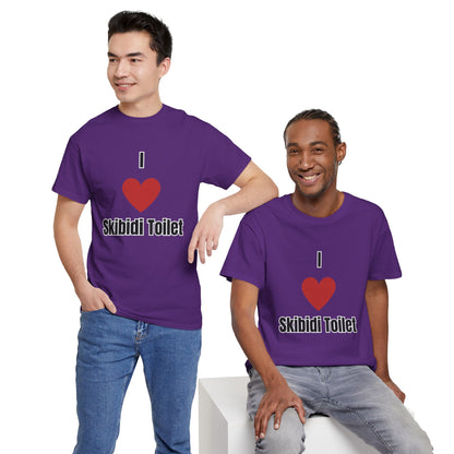 'I heart Skibidi Toilet' Tee