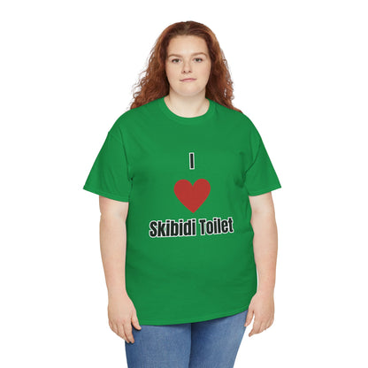 'I heart Skibidi Toilet' Tee