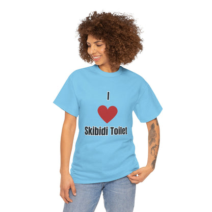 'I heart Skibidi Toilet' Tee