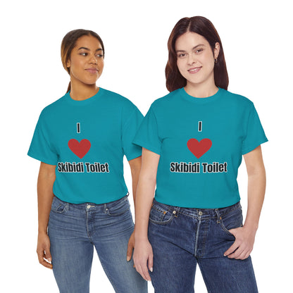 'I heart Skibidi Toilet' Tee