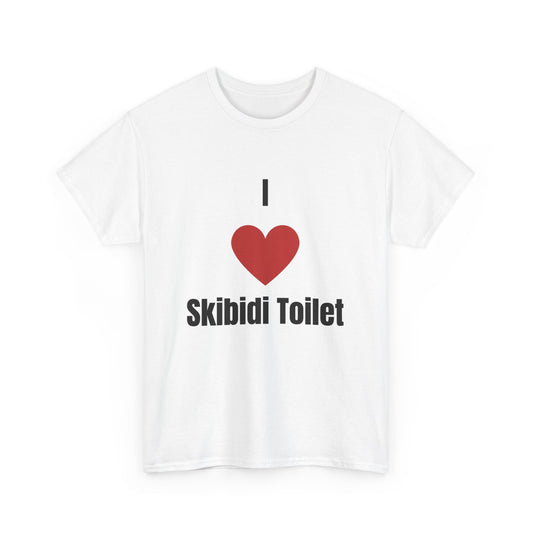 'I heart Skibidi Toilet' Tee