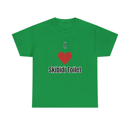 'I heart Skibidi Toilet' Tee